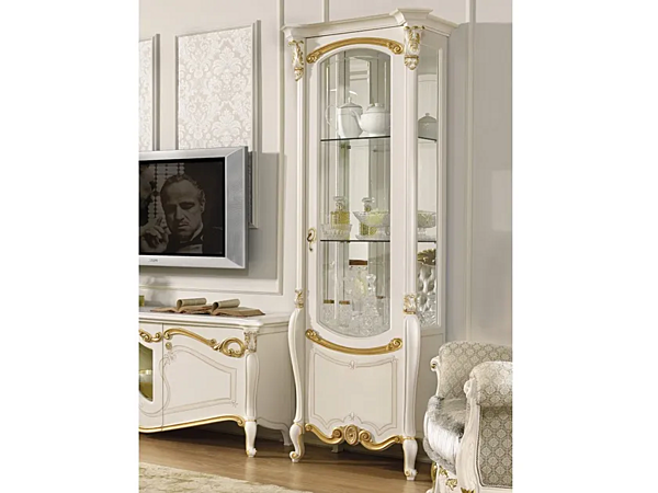 Wooden display cabinet with integrated lighting CASA +39 La Fenice 1603 factory CASA +39 from Italy. Foto №1