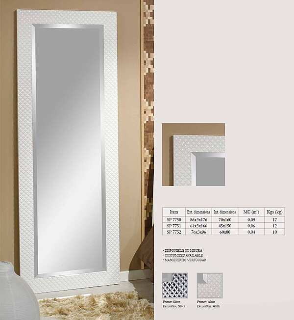 Mirror TONIN CASA SP 7750 factory TONIN CASA from Italy. Foto №1