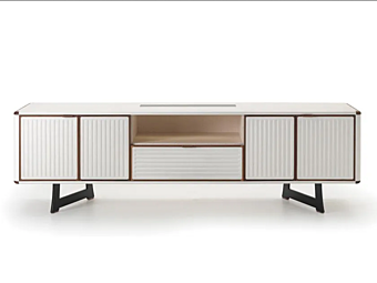 Leather Sideboard with Doors i 4 Mariani Moore