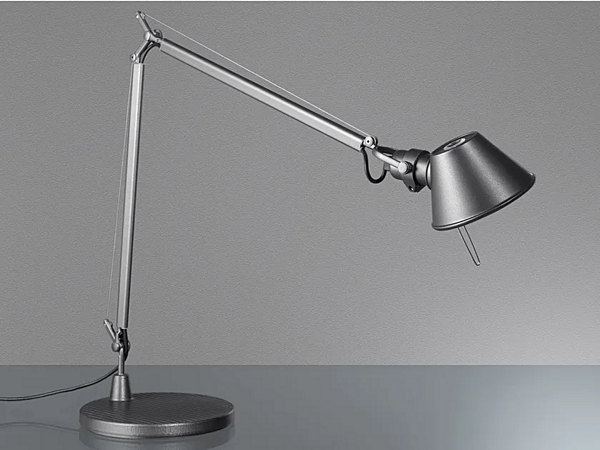 Aluminium Desk Lamp with Swing Arm Artemide Tolomeo Midi A0151W00, A015100 factory Artemide from Italy. Foto №1