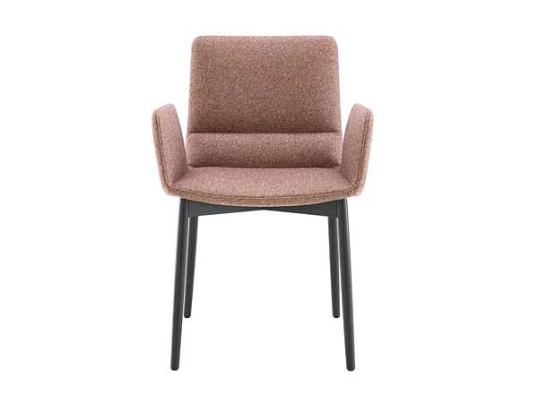 Upholstered fabric chair with armrests removable cover LIGNE ROSET Bendchair 10262903 factory LIGNE ROSET from Italy. Foto №2