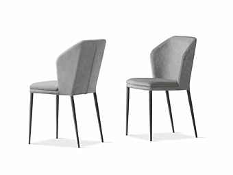 Eco Leather Chair with Integrated Cushion SEDIT Astoria factory SEDIT from Italy