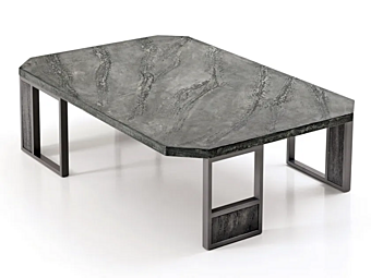 Low Rectangular Coffee Table in Porcelain Stoneware CORTEZARI Link Collection 275-RV12, 275-RM1