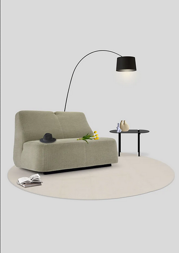 Small Fabric Sofa with Soft Backrest Adrenalina Nuda IMB1070346 factory ADRENALINA from Italy. Foto №3