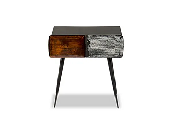 Wooden bedside table with drawers BAXTER Memo factory BAXTER from Italy