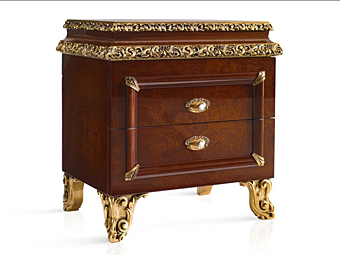 Rectangular bedside table with drawers A.R. Arredamenti Grand Royal 1486