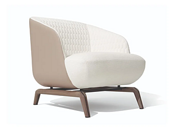 Fabric armchair with armrests GIORGETTI Janet Fabric armchair with armrests GIORGETTI Janet factory GIORGETTI from Italy