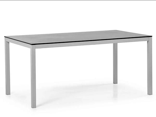 Rectangular garden table made of powder-coated aluminum VARASCHIN Victor 3900, 3867, 3868, 3901 factory VARASCHIN from Italy. Foto №1