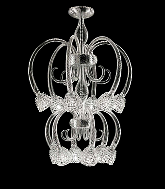 Chandelier Barovier&Toso Quadri 5718/12