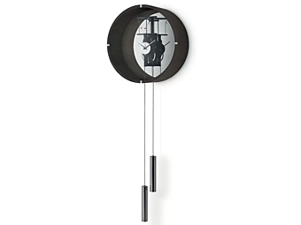 Pendulum Wall Clock in Ash Wood by Gallotti&Radice Tic Tac 14 factory Gallotti & Radice from Italy