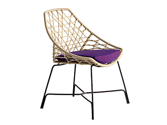 Garden Chair with Fabric Upholstery Potocco Cut 910 R 910/R