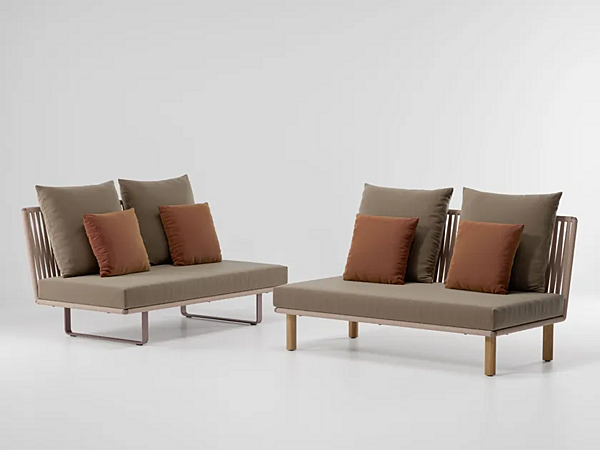 Modular garden sofa with fabric upholstery KETTAL Bitta factory KETTAL from Italy. Foto №3