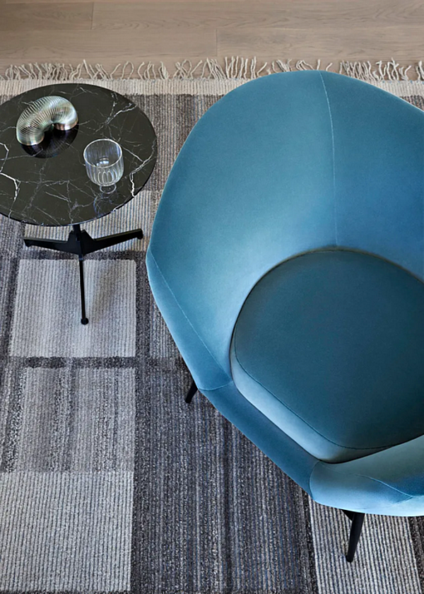 Fabric armchair with armrests Saba Oltremare factory SABA from Italy. Foto №7