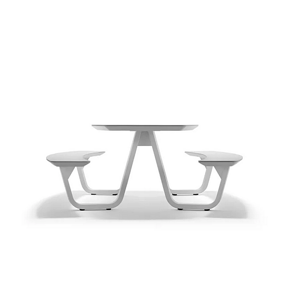 Rectangular picnic table with integrated benches Atmosphera 8teen factory ATMOSPHERA from Italy. Foto №10