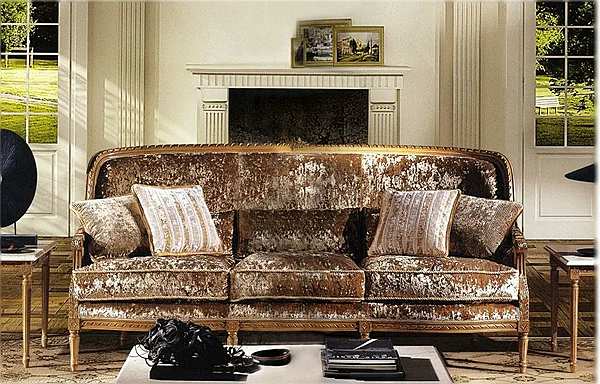 Couch ANGELO CAPPELLINI SITTINGROOMS Gordon 11543/D3 factory ANGELO CAPPELLINI from Italy. Foto №1