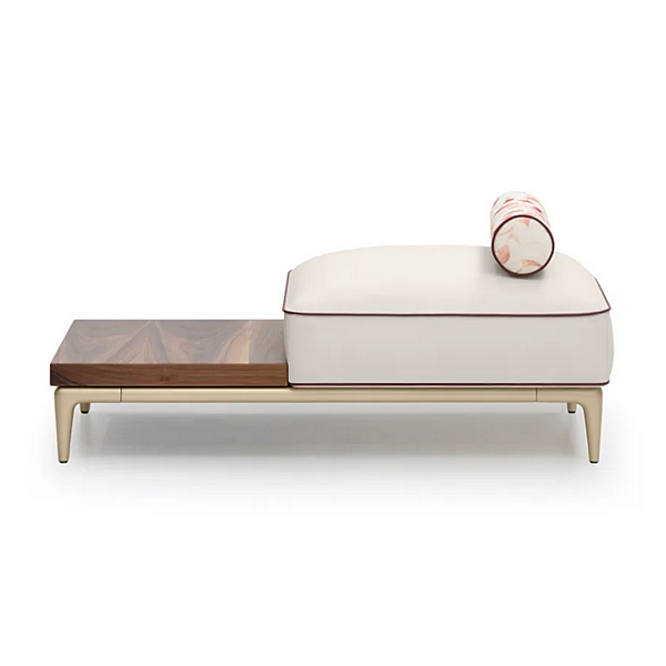 Leather Bench with Upholstered Back FORMITALIA Moon H -Pouf-B factory FORMITALIA from Italy. Foto №5