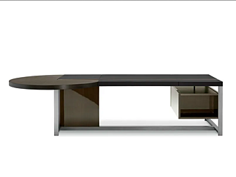 Executive desk with shelves POLTRONA FRAU Jobs 5580725 wood 5580725 factory POLTRONA FRAU from Italy