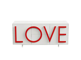 MDF sideboard medium Driade Love factory Driade from Italy