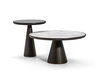 Coffee table POLTRONA FRAU Duo Pedestal