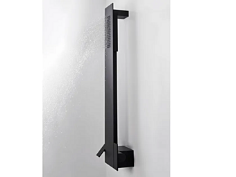 Wall Mounted Shower Panel in Anodized Aluminium with Overhead Shower AGAPE SEN Wall Mounted Shower Panel in Anodized Aluminium with Overhead Shower AGAPE SEN factory Agape from Italy