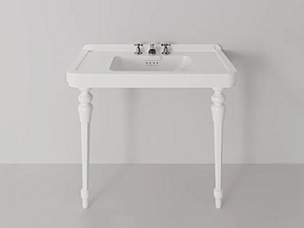 Rectangular Ceramic Washbasin with Rockefeller Legs Park Avenue 105 PK98410501-PK9843201 factory Park Avenue from Italy