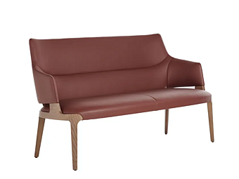 High back eco leather small sofa Potocco Velis 942 DB 942/DB