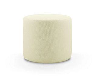 Upholstered Round Fabric Pouf Pan P Adrenalina IMB1072131