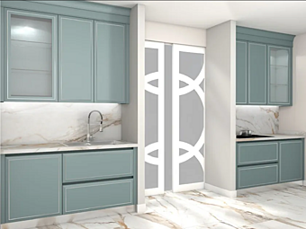 Custom wooden kitchen Essenza Martini Interiors Lago di Ginevra Custom wooden kitchen Essenza Martini Interiors Lago di Ginevra factory MARTINI INTERIORS from Italy