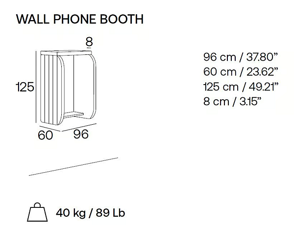 Wall Mounted Fabric Phone Booth Maji System Adrenalina IMB1072971 factory ADRENALINA from Italy. Foto №4