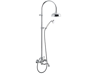 Wall Mounted Steel Bathtub Set with Hand Shower Julia Gaia Mobili factory GAIA from Italy