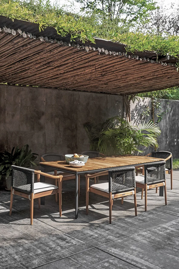 Rectangular Teak Garden Table Atmosphera Magic MAG.TA16 factory ATMOSPHERA from Italy. Foto №5