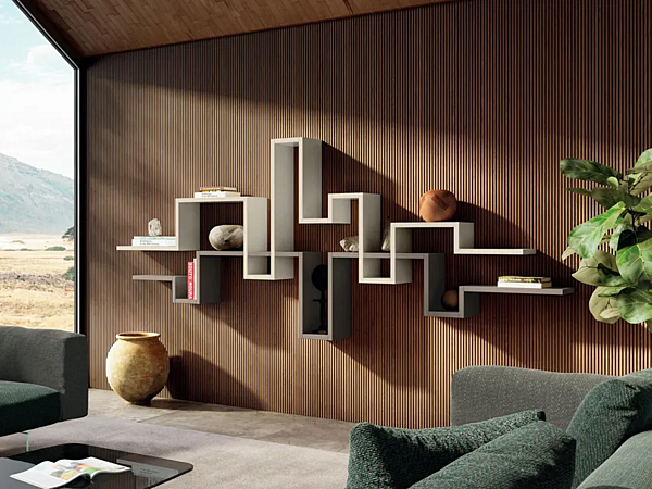 Floating Wooden Bookcase LAGO Lagolinea 2630 2630 factory LAGO from Italy. Foto №1