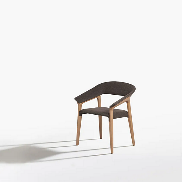 Easy chair with armrests in ash and fabric Potocco Memory 842 P 842/P factory POTOCCO from Italy. Foto №2