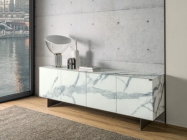 Glass sideboard Materia 1003 LAGO factory LAGO from Italy. Foto №3