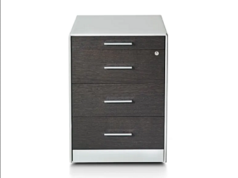 Wooden office drawer unit with lock i 4 Mariani Symetria