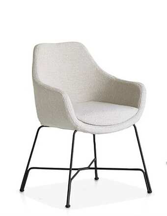 Upholstered fabric armchair with armrests Potocco Cut 910 PI