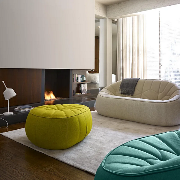 2-seater fabric sofa with ottoman LIGNE ROSET 18220405 factory LIGNE ROSET from Italy. Foto №4