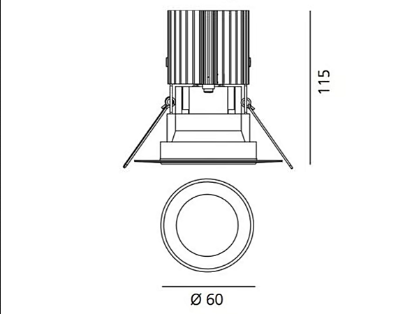 LED Round Aluminium Spotlight Everything Artemide factory Artemide from Italy. Foto №19