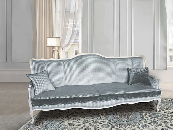 Fabric sofa with upholstered back CASA +39 Puccini 7804, 7805 factory CASA +39 from Italy. Foto №1