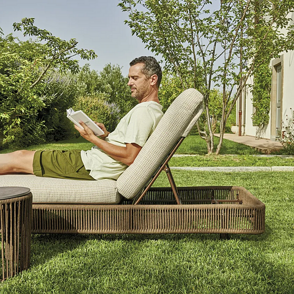 Recliner sun lounger made of fabric VARASCHIN Tibidabo 2985 factory VARASCHIN from Italy. Foto №8