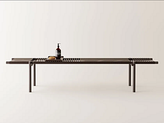 Bench with cork ropes AGAPE Rendez Vous Bench with cork ropes AGAPE Rendez Vous factory Agape from Italy