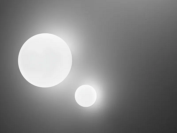 Blown Glass Wall Lamp Lumi Sfera Fabbian factory Fabbian from Italy. Foto №4