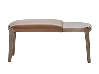 Upholstered leather bench Potocco Velis 942 O3 942/O3