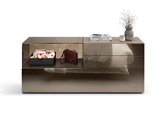 Glass chest of drawers LAGO 36E8 collection 2137 2137 factory LAGO from Italy