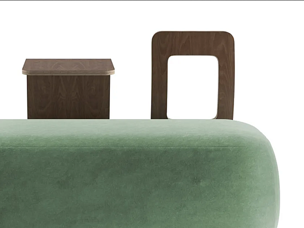Upholstered bench with back Vice Versa Big by INNOVA Imbottiti factory Innova Imbottiti from Italy. Foto №2