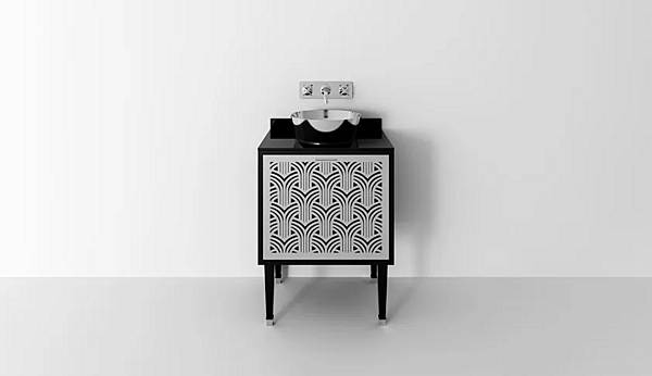 Floor standing wooden vanity unit with drawers Park Avenue Cora 1A PKRCORA1ACES factory Park Avenue from Italy. Foto №4