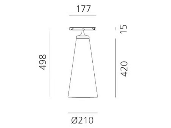 LED Aluminium Track Light Artemide Look at Me System factory Artemide from Italy. Foto №6