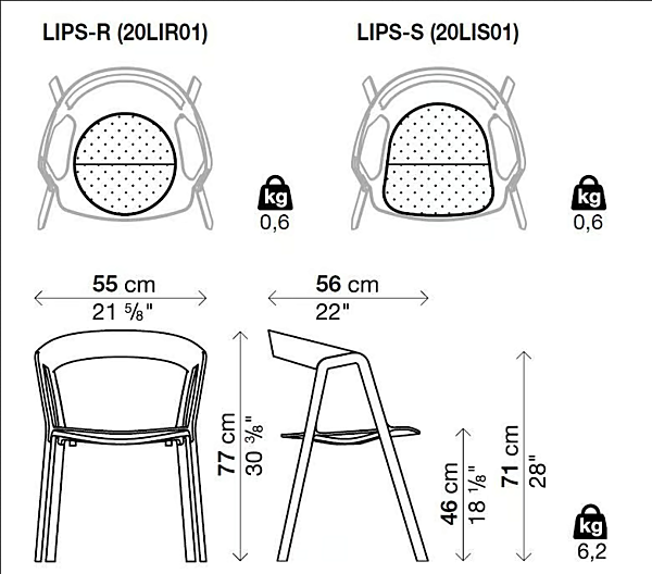 Stackable polypropylene chair Compas Kristalia factory Kristalia from Italy. Foto №16