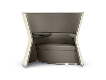 High Back Leather Armchair Cove POLTRONA FRAU factory POLTRONA FRAU from Italy