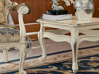 Low Square Coffee Table in Wood Modenese Luxury Interiors 13664 factory MODENESE GASTONE from Italy